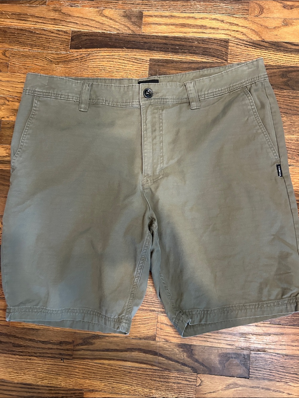 O'Neill Olive Green Flat-Front Men's Shorts